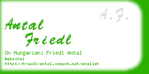 antal friedl business card